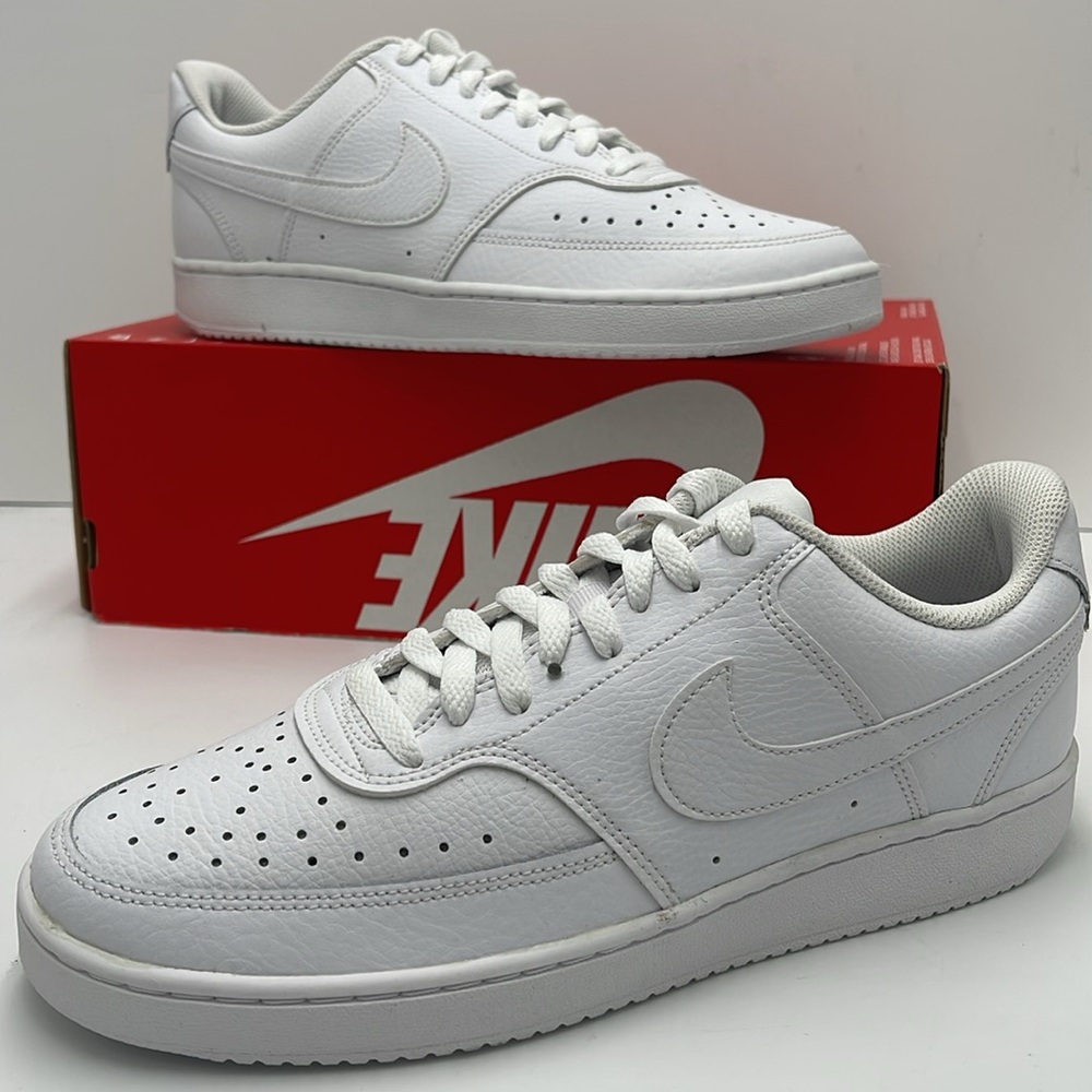 Nike Court Vision Low
Women's Shoes
White/White/White
Style CD5434-100 - Picture 15 of 16